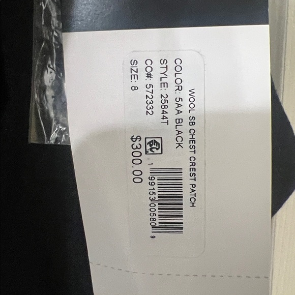 NWT Lauren Ralph Lauren Wool Crest Coat Black Midi Military Coat Size 8 - Picture 3 of 9